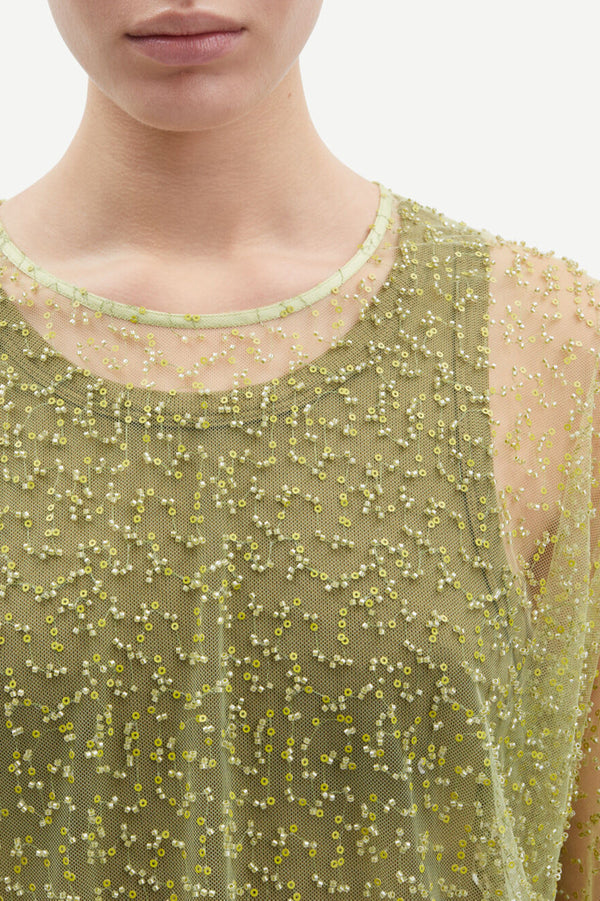 Green Sheen Samally Blouse