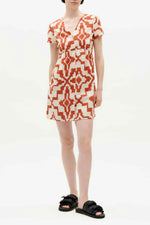 Orange Illusion Hebe Dress