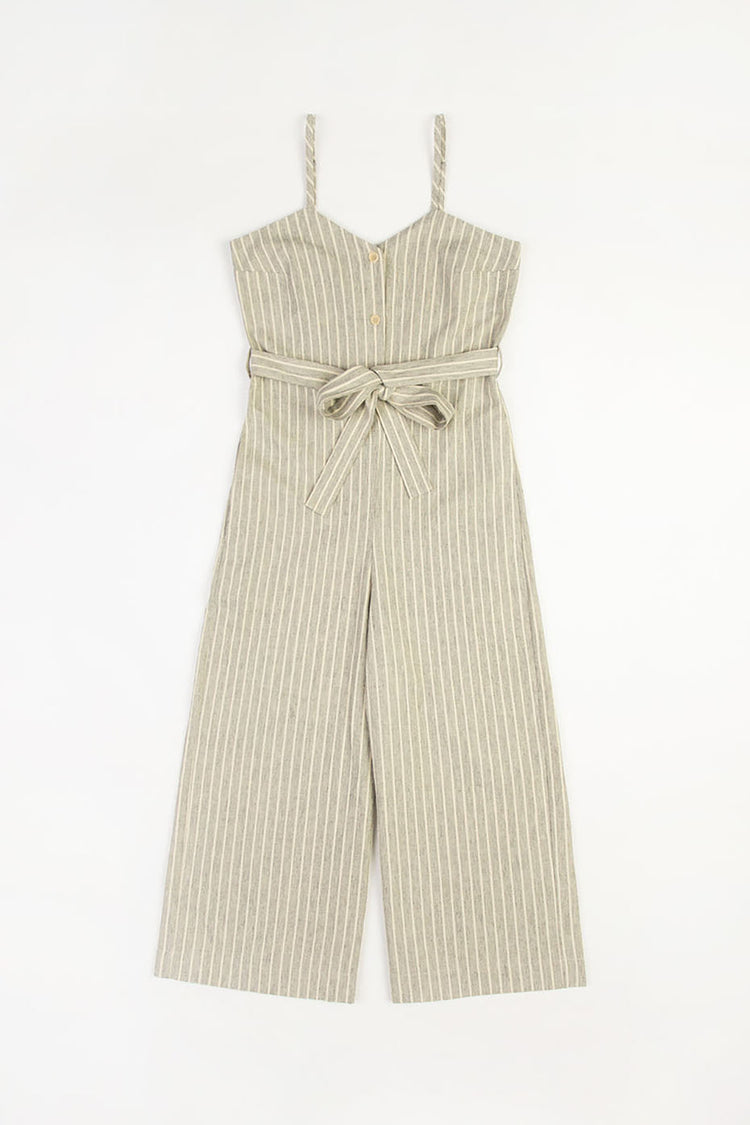 Heavy Pinstripe Relaxed Jumpsuit