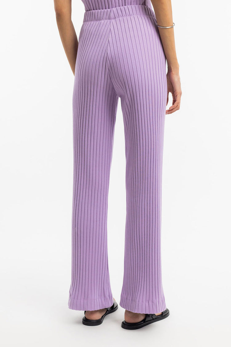 Washed Lavender Ribbed Lounge Pant