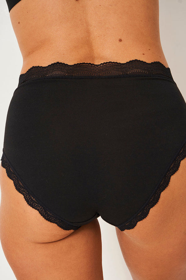 Black High Rise Knicker