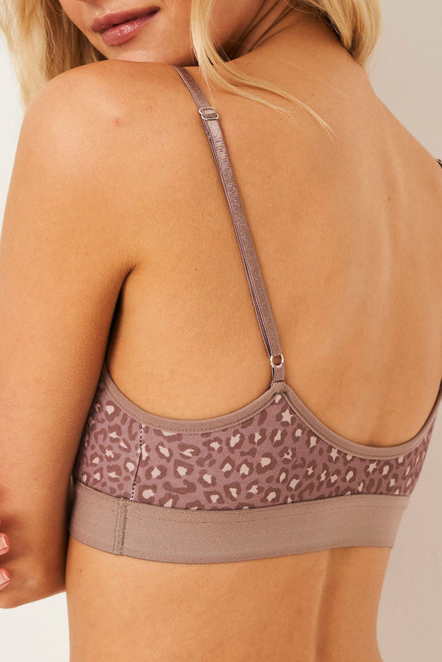 Neutral Leopard Taupe T-Shirt Bra