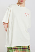 White Bow Logo Tee