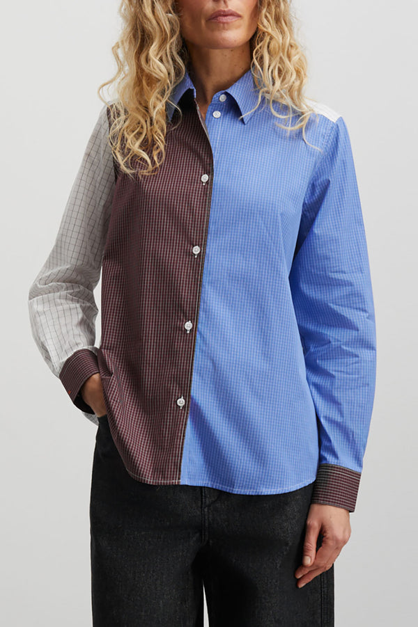 Grid Amparo Blue Crane Shirt