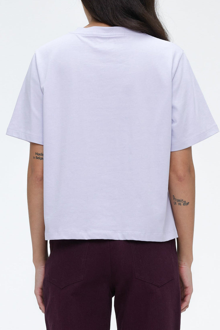 Lilac Stitch Print Tee