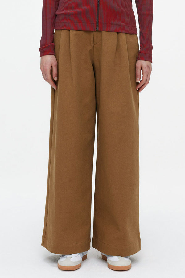 Camel Pan Smokey Trousers