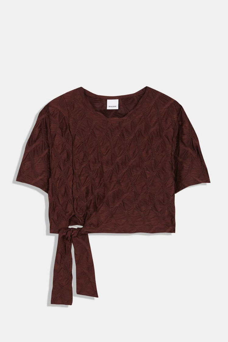 Brown Cadi Cropped Top