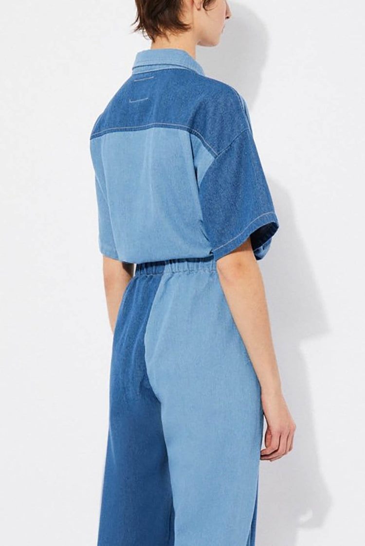 Denim Patch Lagos Cropped Shirt