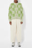 Pastel Green Orla Mohair Blend Cardigan