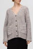 Steel Gray Alva Knit Cardigan