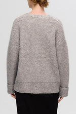 Steel Gray Alva Knit Cardigan