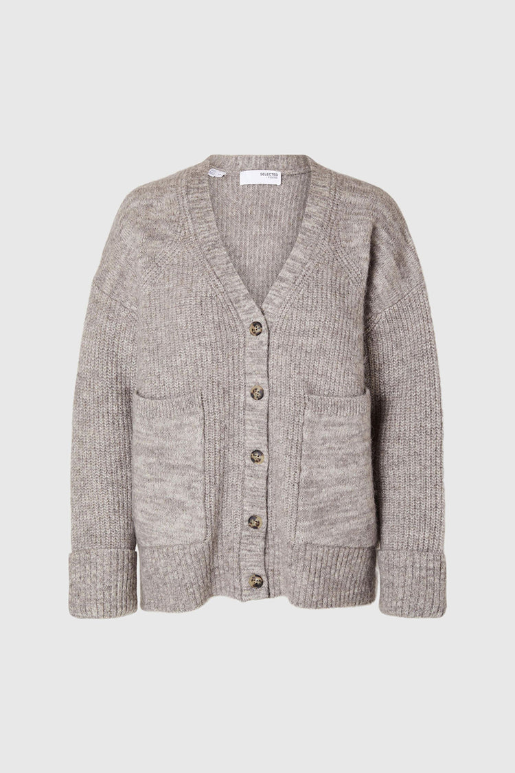 Steel Gray Alva Knit Cardigan