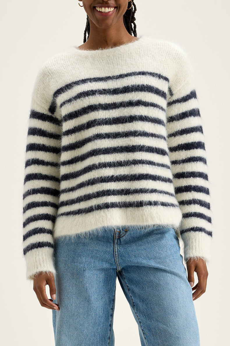 Navy Stripe Decat Jumper