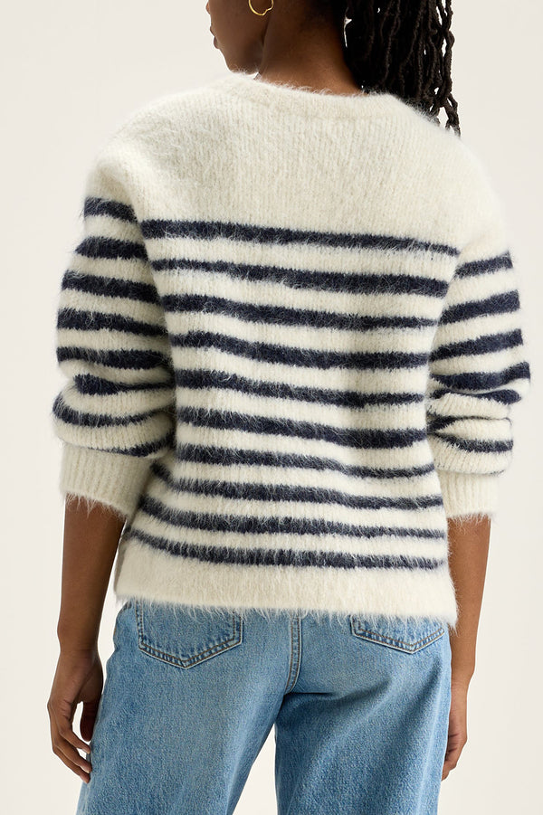 Navy Stripe Decat Jumper