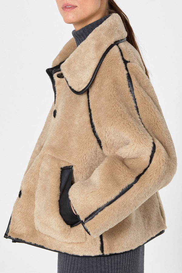 Vanilla Reversible Faux Fur Coat