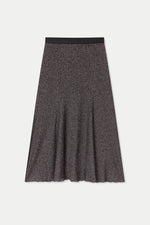 Gun Metal Lurex Saga Skirt