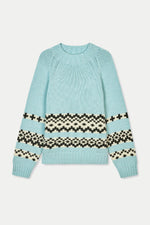 Iced Aqua Recycled Iceland Bjarki Sweater