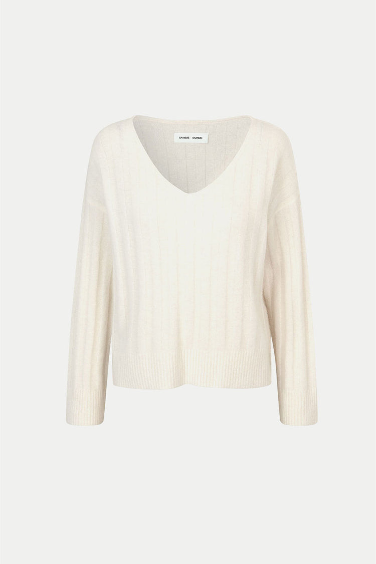 Clear Cream Sanor V-Neck Sweater