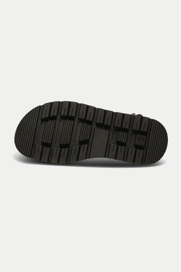 Black Rebecca Leather Sandal
