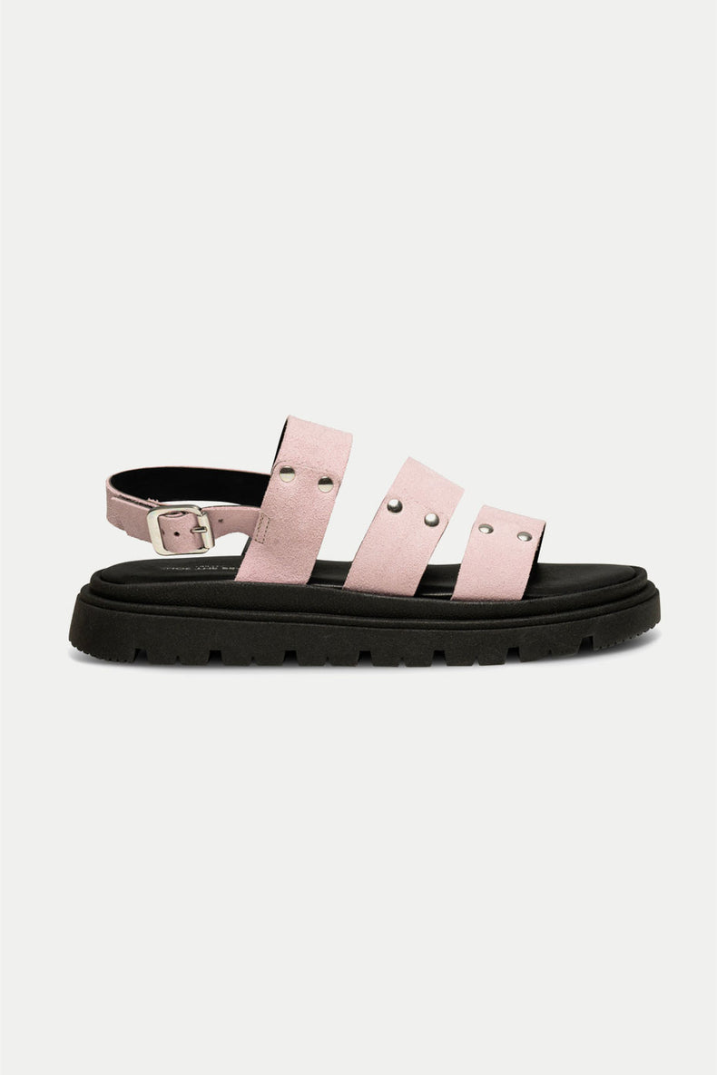 Soft Pink Rebecca Suede Sandal