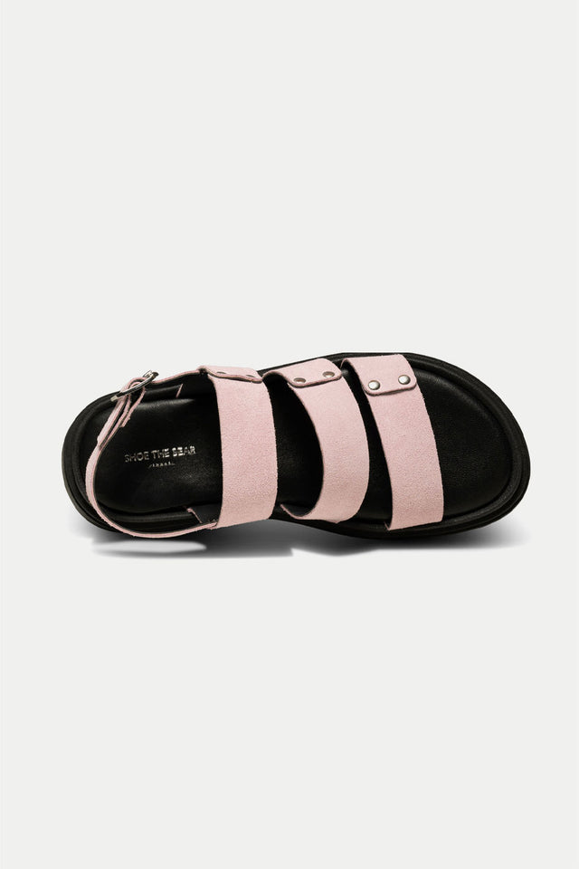 Soft Pink Rebecca Suede Sandal