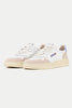 White Vista Medalist Suede Leather Trainers Womens