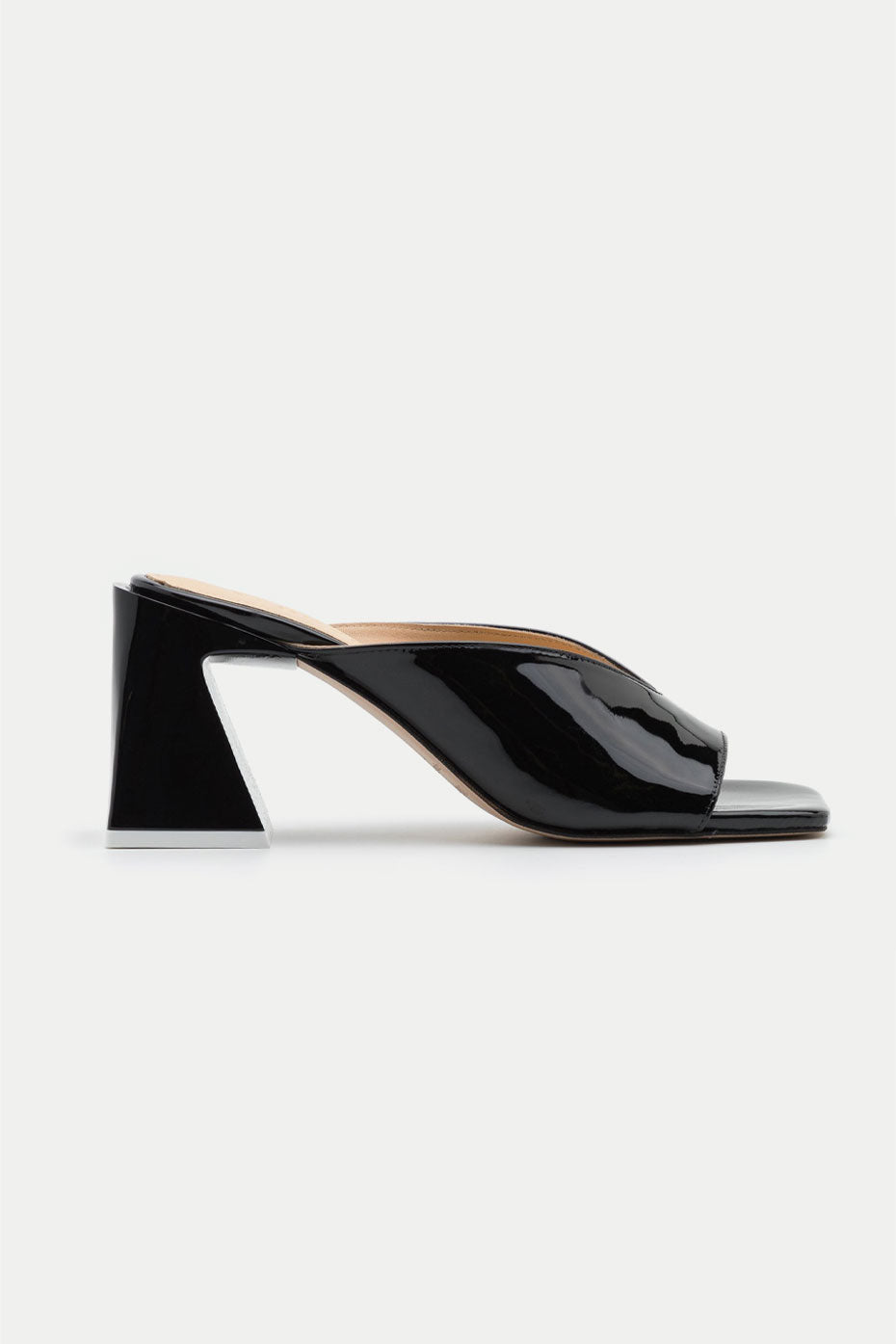 Black Tasha Leather Sandal - Alohas Retro Mule