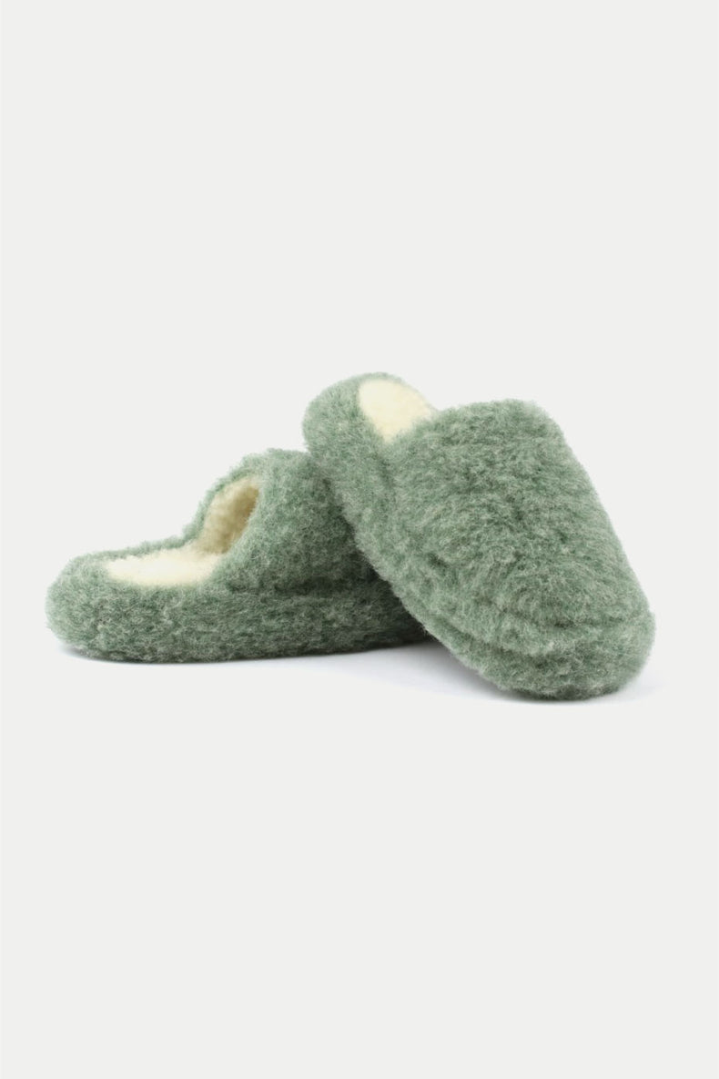 Green Half Slippers