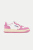 White Mauve Medalist Low Trainers Womens