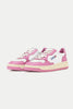 White Mauve Medalist Low Trainers Womens