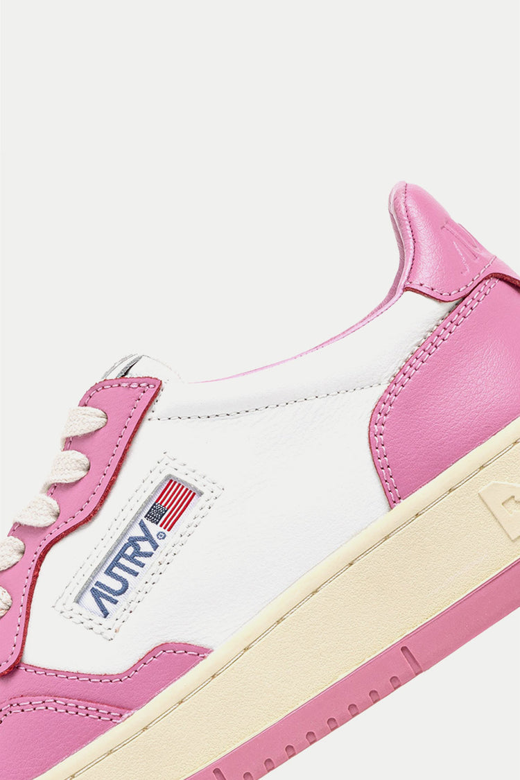 White Mauve Medalist Low Trainers Womens