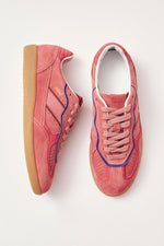 Rife Pink Leather Sneakers