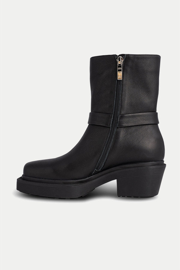 Black Amina Biker Boots