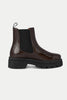 Chocolate Sanna Patent Chelsea Boot