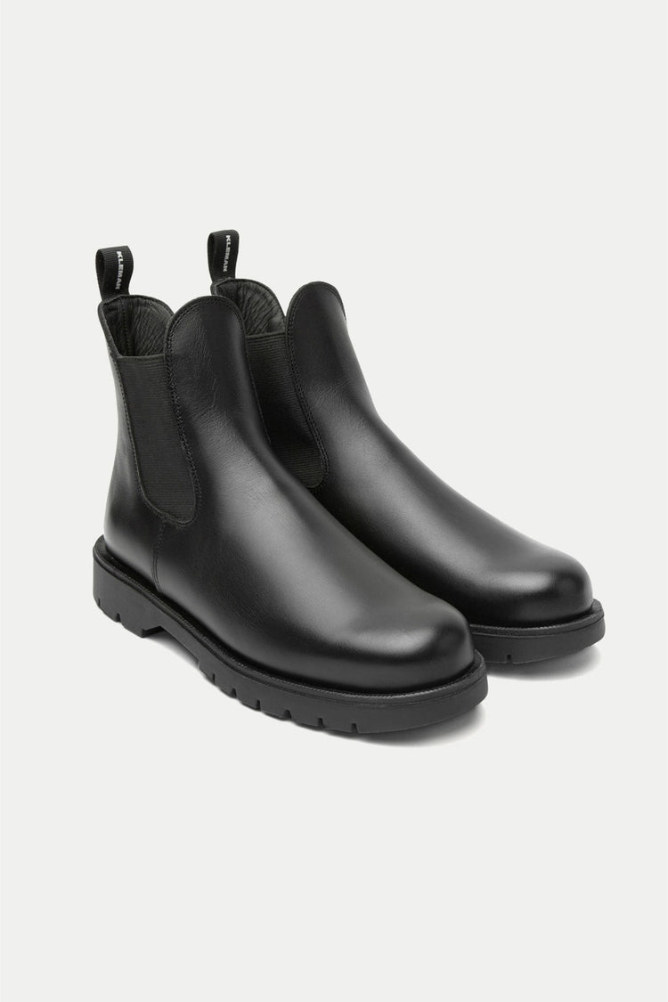 Black Tonnant Chelsea Boots Womens