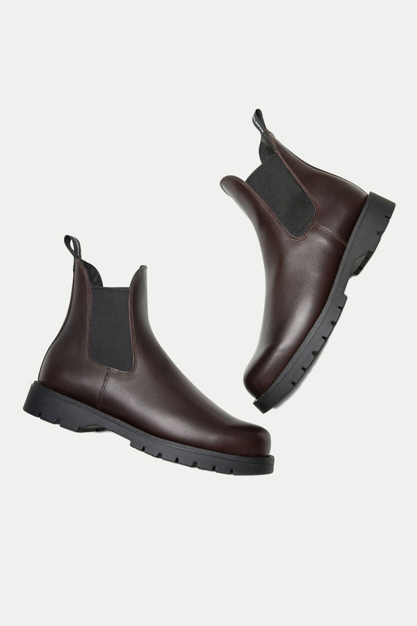 Burgundy Tonnant Chelsea Boots Womens