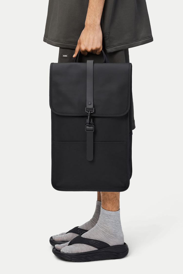 Rains Black Backpack W3 