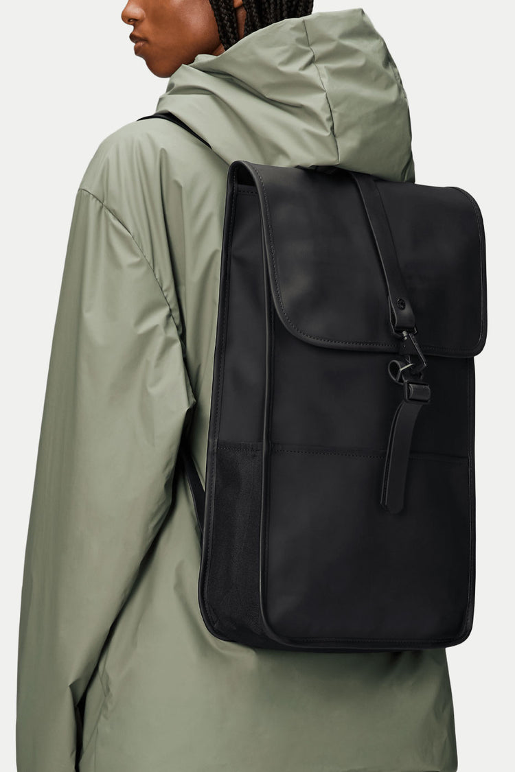 Rains Black Backpack W3 