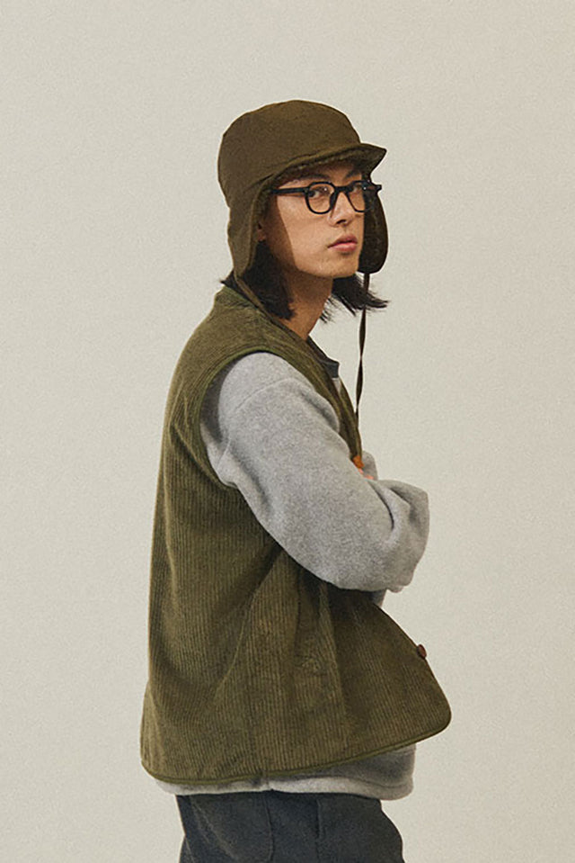 Khaki Reversible Trooper Hat