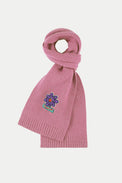 Howlin Soft Pink Flower Scarf 