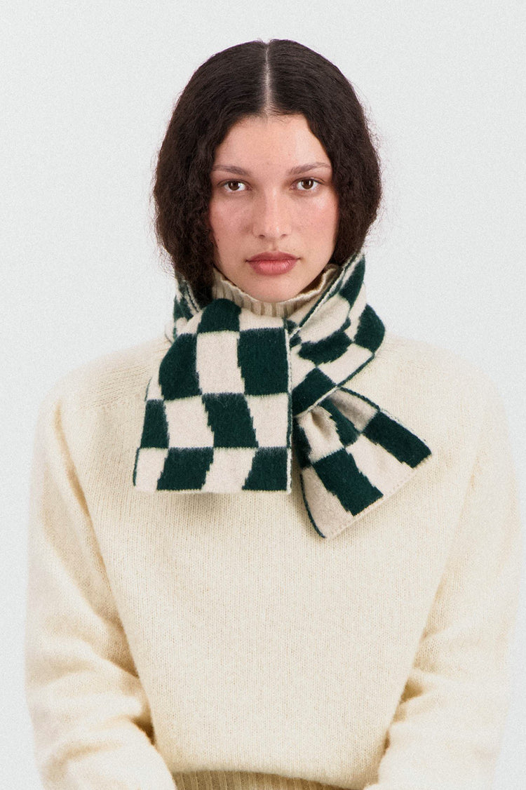 Forest Mini Checkerboard Scarf