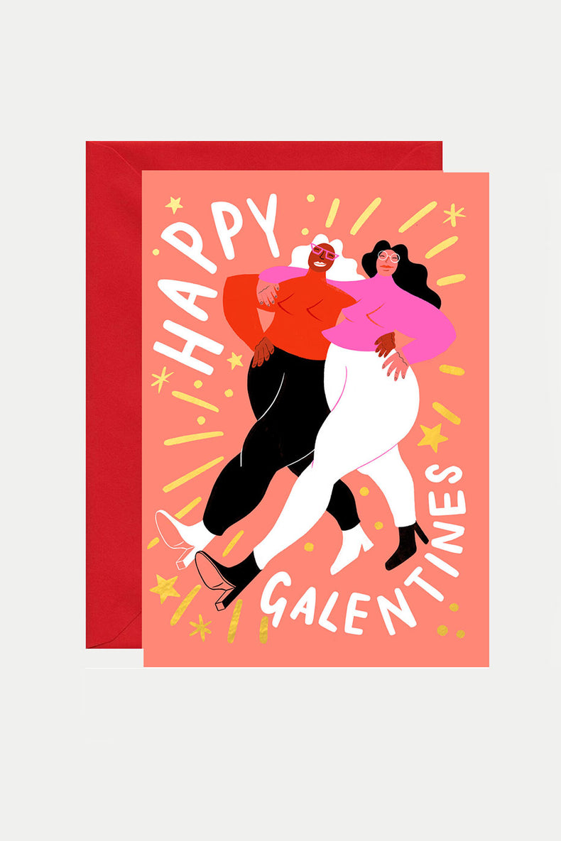 Galentines Pink Card