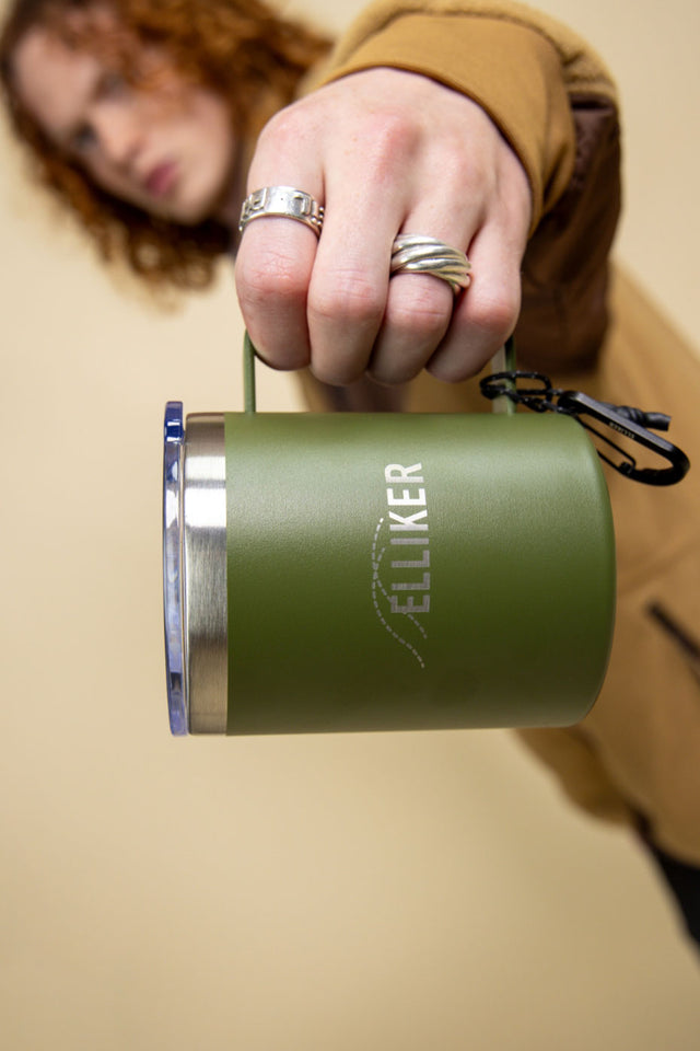 Green Elliker Logo Lasered 12oz Cup