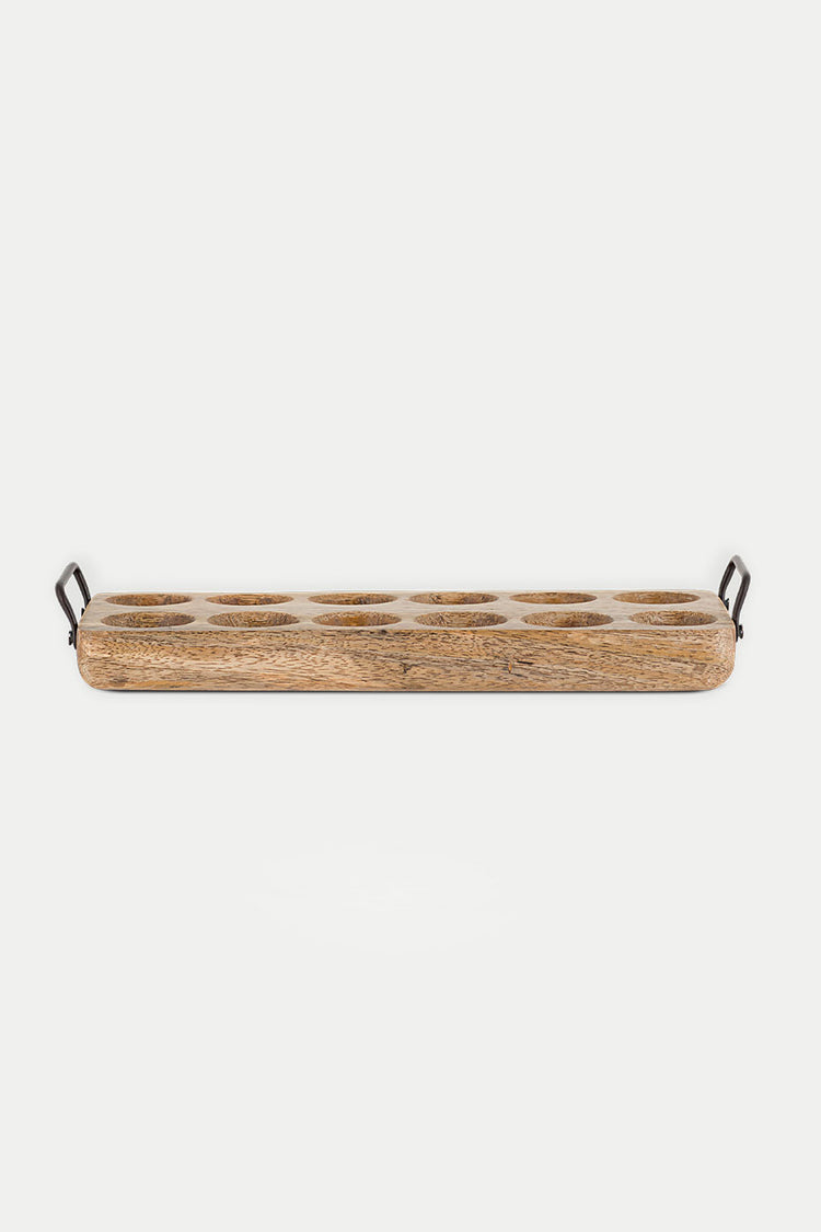 Natural Anda Mango Wood Egg Holder