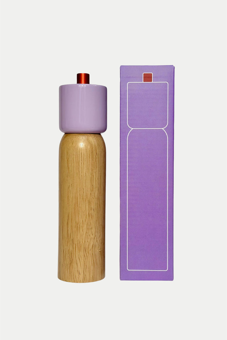 Lilac and Red Salt & Pepper Grinder - Large