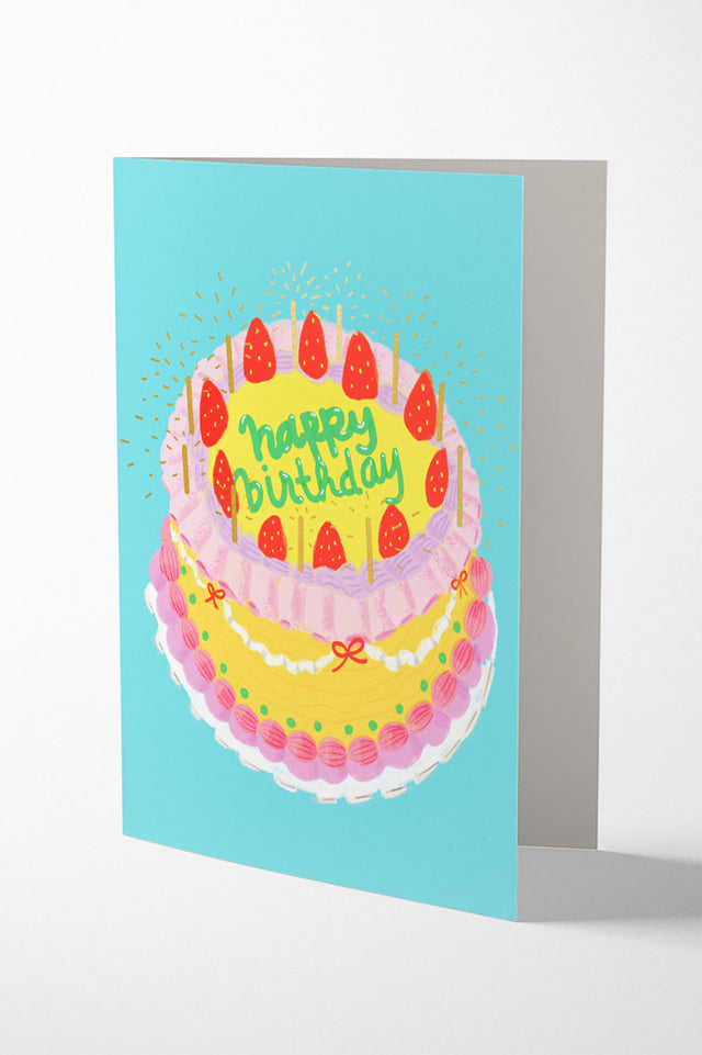 Ichigo Birthday Cake Card