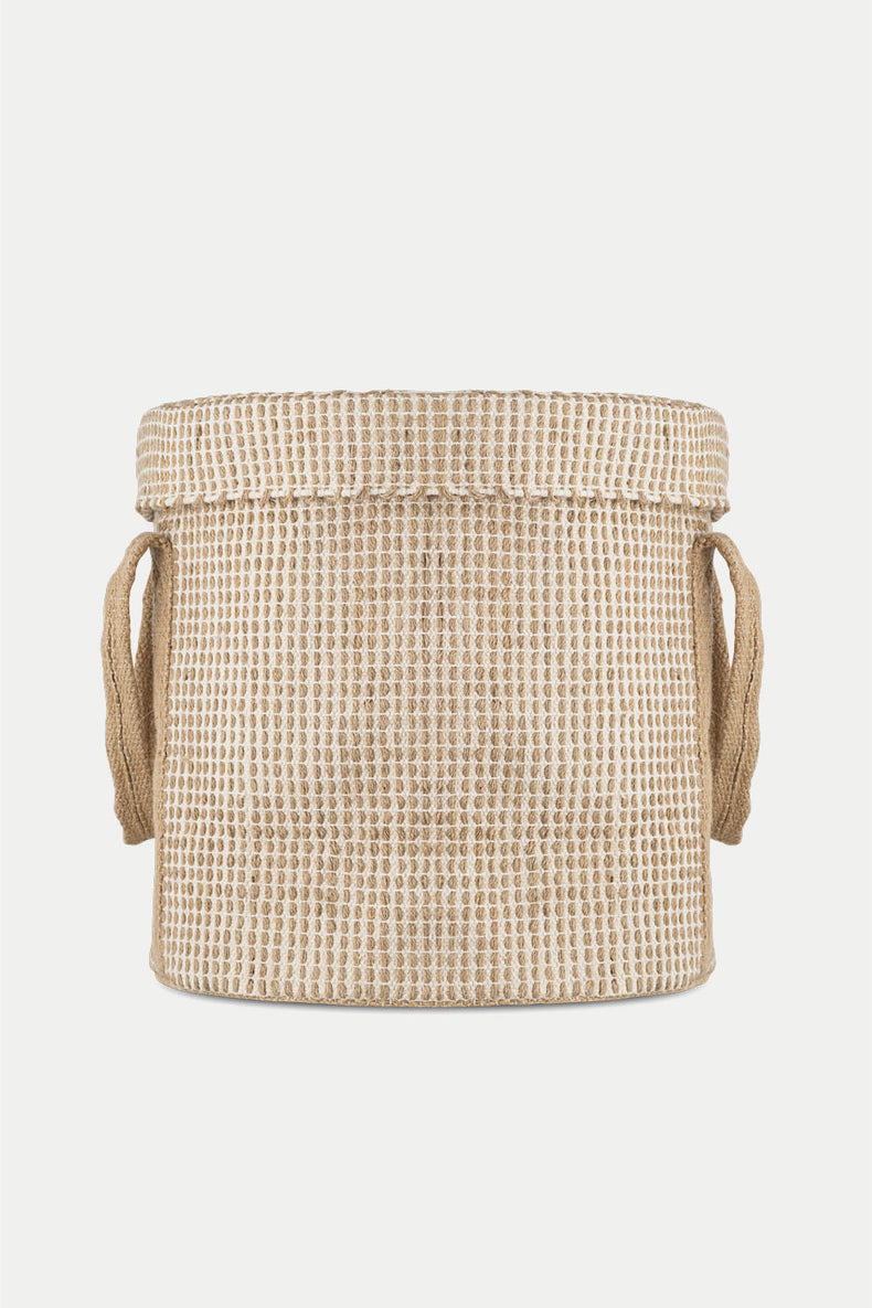Nkuku Natural & Cream Rohia Laundry Basket 