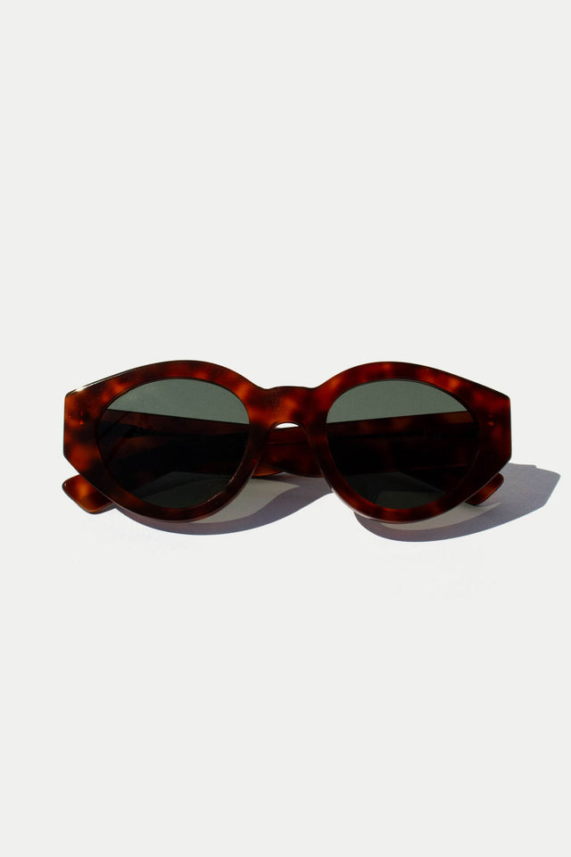 Terracotta Fred Green Lens Sunglasses