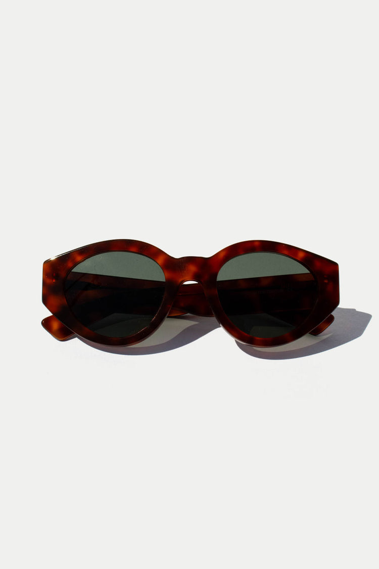 Waiting For The Sun Terracotta Fred Green Lens Sunglasses 