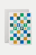 Graphic Factory Best Papa Greeting Card 
